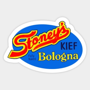 Stoney's Bologna - Fully Baked! Oval Logo Sticker